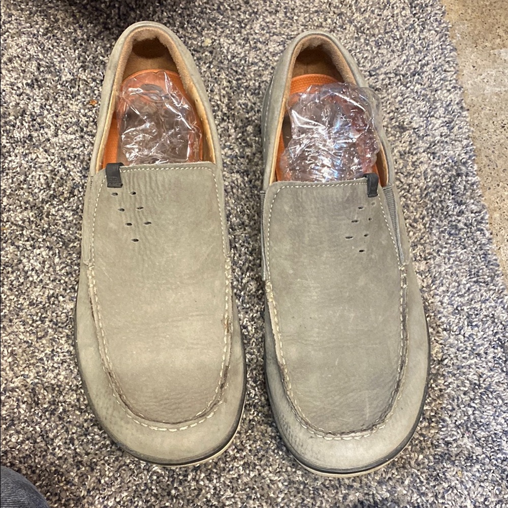 Gray Casual Slip-On Loafers with Matte Finish